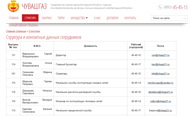 http://чувашгаз.рф сайтран илнӗ скриншот